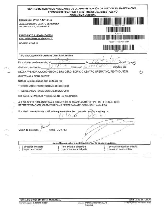 El Juzgado Décimo Cuarto de Primera Instancia Civil acoge la revocatoria de Lisa, S.A. y rechaza la demanda de prescripción de dividendos de Escobio, S.A. por corresponder al juicio sumario mercantil.