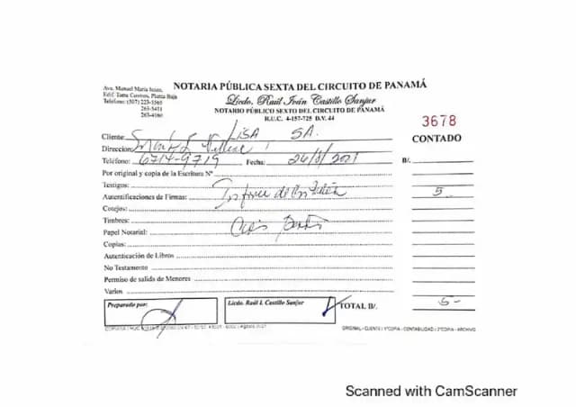 Expert report by accountant Carlos Eduardo Barreto Moreno, authenticated before Panama's 6th Notary Public, concludes that Villamorey, S.A. retained $44,910,912 in declared dividends owed to Lisa, S.A. from 2009 through 2019.